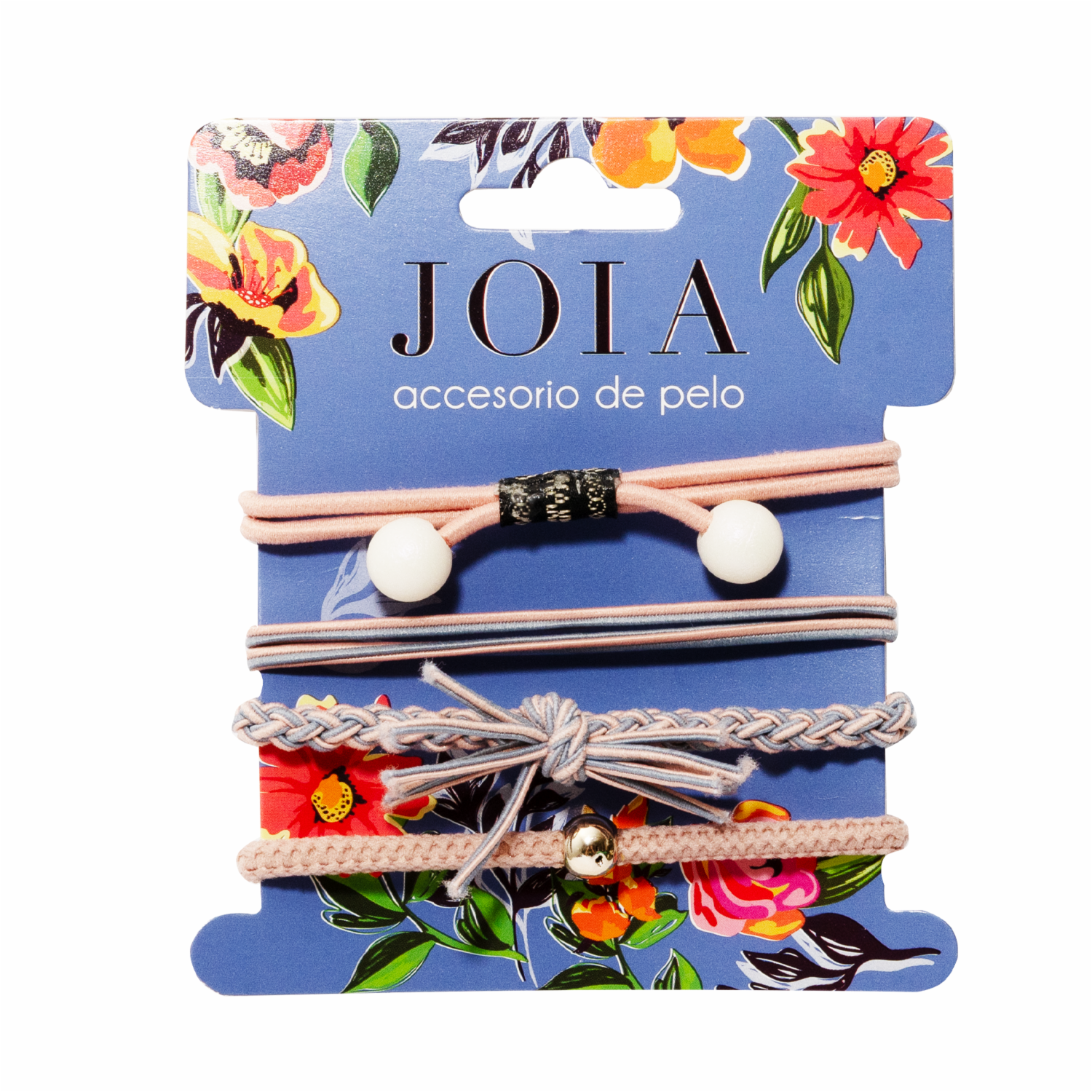 Vinchas De Cabello Tipo Elástico Con Piedreria Rosada X4 JOIA Paquete
