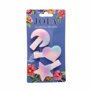 Vincha De Niña Luna, Corazón Y Estrellas HAIR WITH FLAIR Diseño De Luna, Corazón Y Estrellas Por 3 Uds