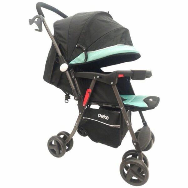 Coche Manubrio Reversible Verde Gris PEKE 76 x 45 x 98 Cm - Imagen 3
