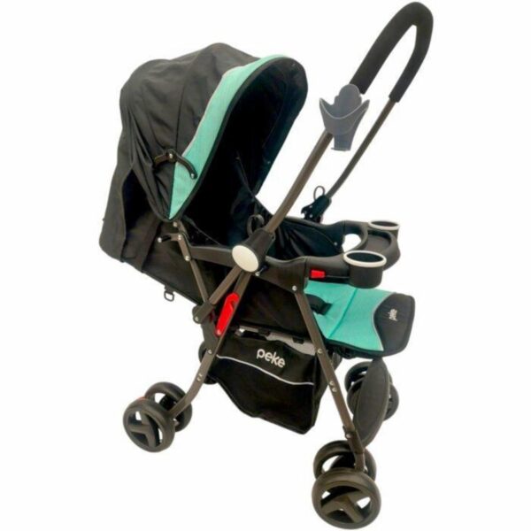 Coche Manubrio Reversible Verde Gris PEKE 76 x 45 x 98 Cm - Imagen 4