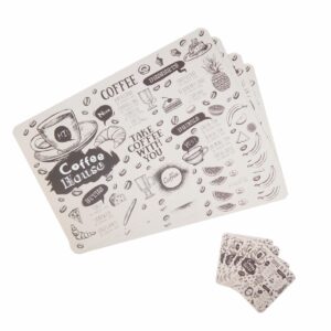 Set De Individuales Más Portavasos FREE HOME 43.5 X 28.2 Cm