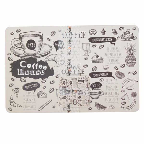 Set De Individuales Más Portavasos FREE HOME 43.5 X 28.2 Cm - Imagen 2