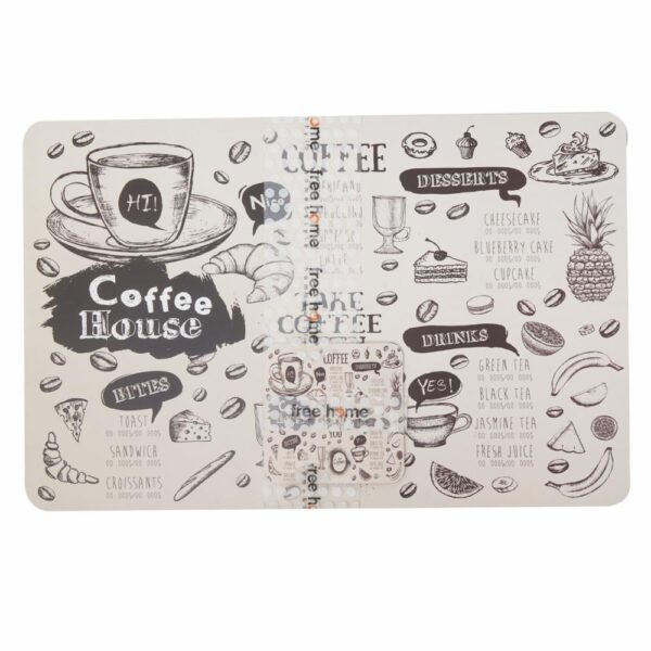 Set De Individuales Más Portavasos FREE HOME 43.5 X 28.2 Cm - Imagen 2