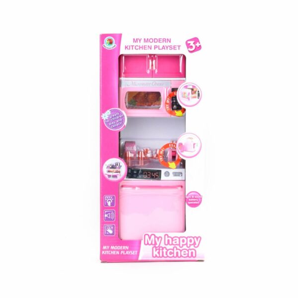 Juego De Cocina Moderna Con Luz Y Sonido MY HAPPY KITCHEN Para Muñeca