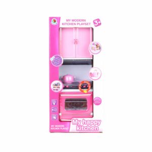 Juego De Cocina Moderna Con Luz Y Sonido MY HAPPY KITCHEN Para Muñeca