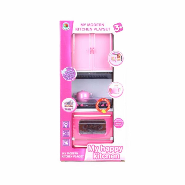 Juego De Cocina Moderna Con Luz Y Sonido MY HAPPY KITCHEN Para Muñeca