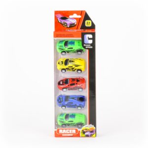 Set De 5 Vehículos Básicos RACER Colores Surtidos