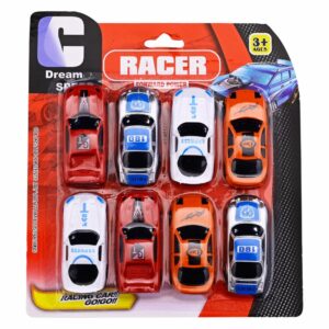 Set De 8 Vehículos Básicos RACER Colores Surtidos