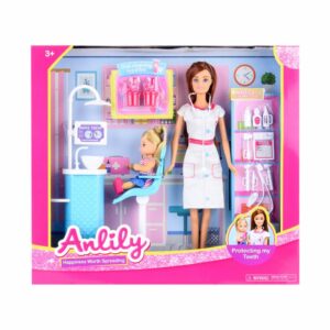 Set De Juego Muñeca Doctora ANLILY Incluye Accesorios