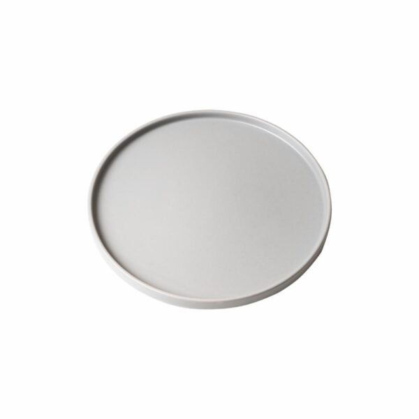 Plato Tendido Gris Claro Mate KERAMIKA 27 Cm