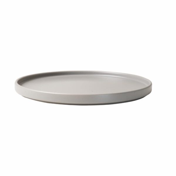 Plato Tendido Gris Claro Mate KERAMIKA 27 Cm - Imagen 3