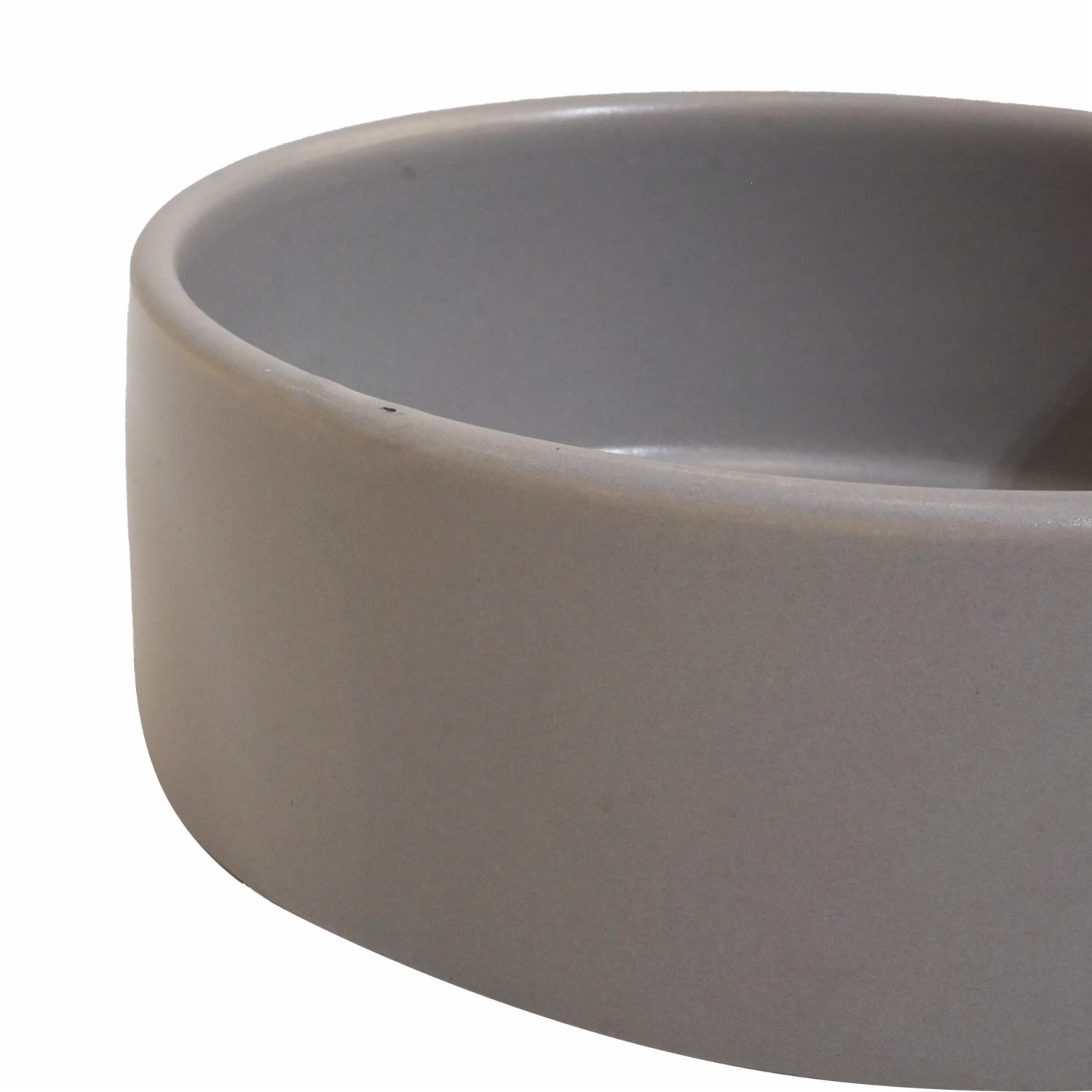 Tazón Gris Claro Mate KERAMIKA 14 Cm - Imagen 2