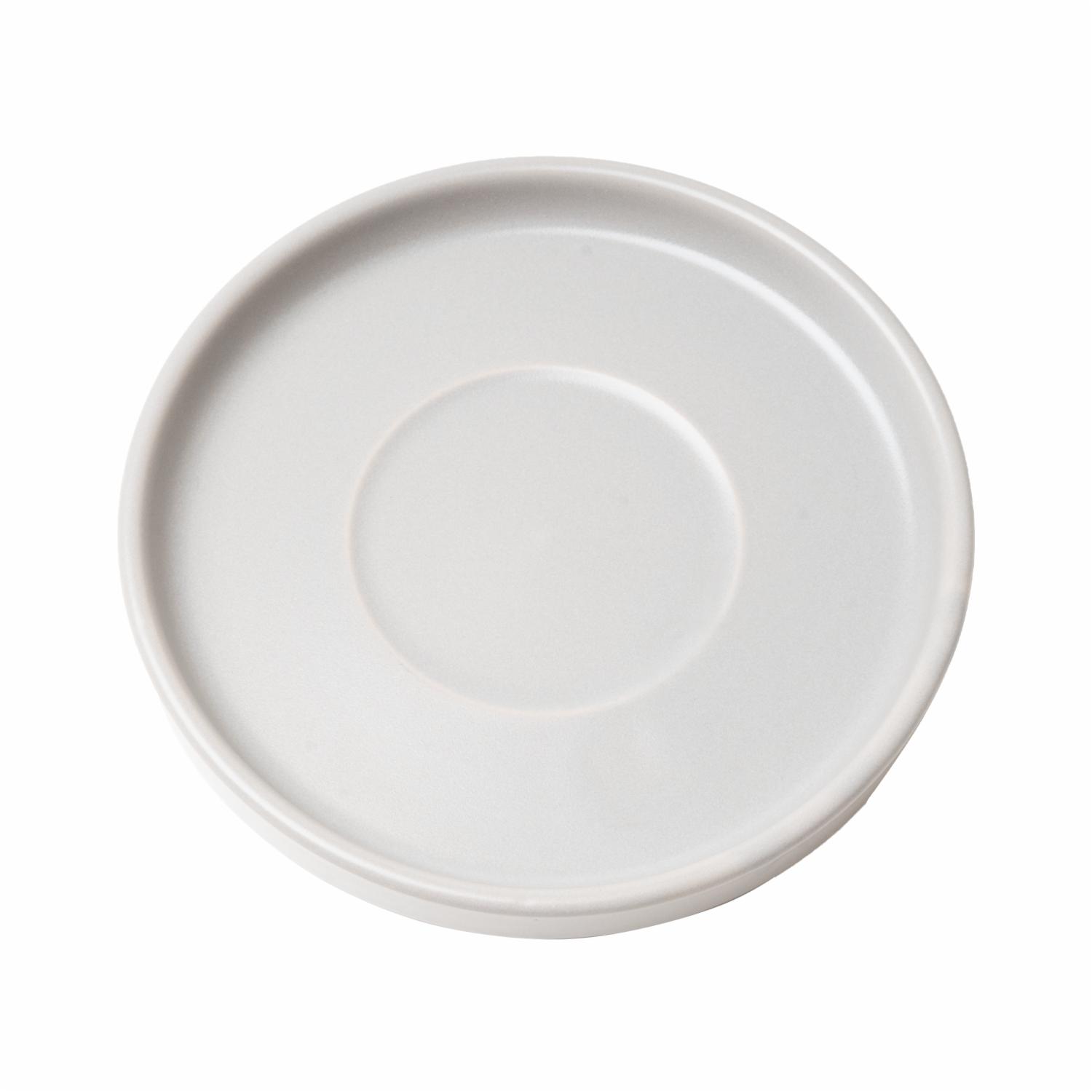 Plato Para Taza Gris Claro Mate KERAMIKA 14 Cm - Imagen 3