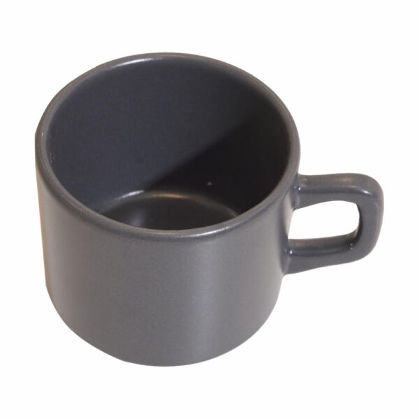Taza Gris Oscuro Mate KERAMIKA Unidad - Imagen 2