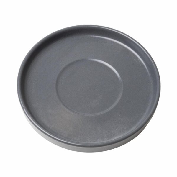 Plato Para Taza Gris Oscuro Mate KERAMIKA Unidad