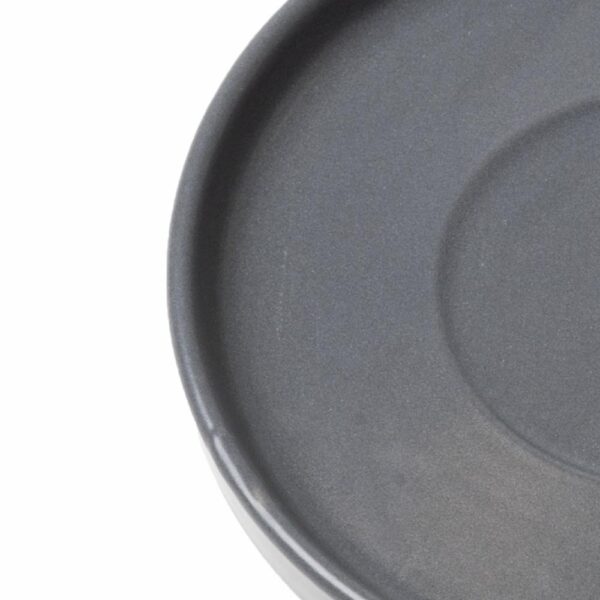 Plato Para Taza Gris Oscuro Mate KERAMIKA Unidad - Imagen 2