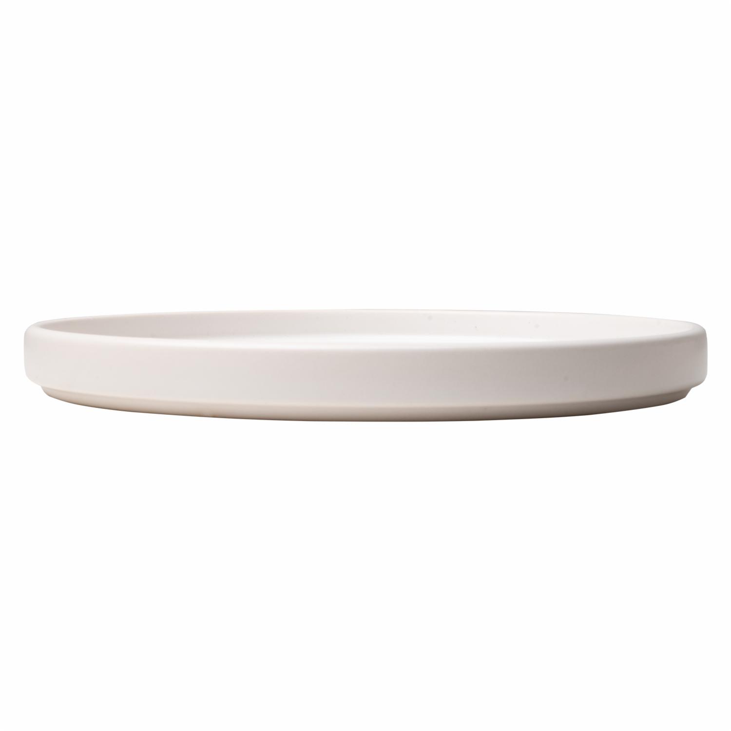 Plato Postre Blanco Mate KERAMIKA 21 Cm