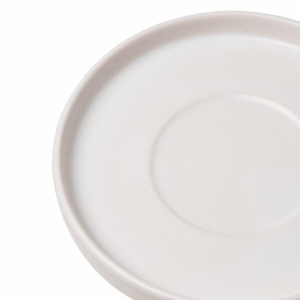 Plato Para Taza Blanco Mate KERAMIKA 14 Cm - Imagen 2