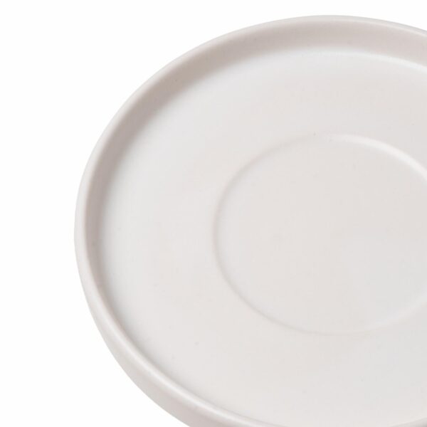 Plato Para Taza Blanco Mate KERAMIKA 14 Cm - Imagen 2