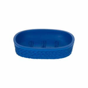 Jabonera Oval Des. Soga Classico Azul FREE HOME Unidad