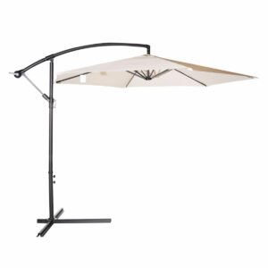 Parasol Tipo Sombrilla Con Manija Regulable FREE HOME Base Metálica