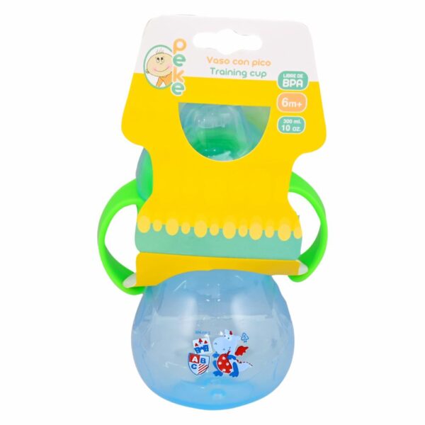 Vaso Con Pico Suave Azul PEKE Unidad