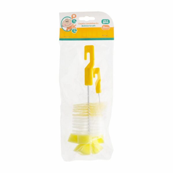 Cepillo Para Lavar Biberones Amarillo PEKE Unidad