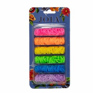 Mini Ligas Varios Colores HAIR WITH FLAIR Longitud Perfecta X 120 Uds