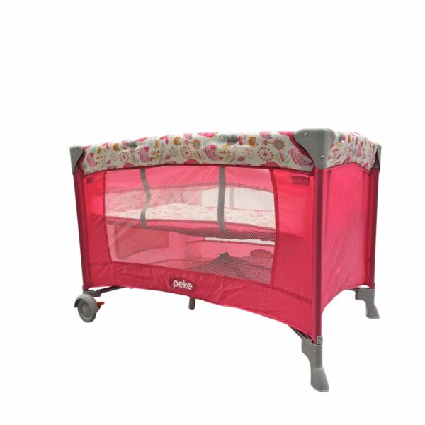 Corral Cuna Rosado PEKE Grande