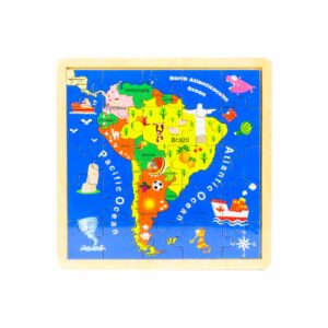 Rompecabezas Mapa Sud América TOP BRIGHT 25 Piezas