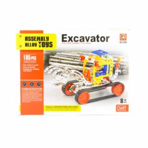 Kit Para Armar Excavadora ASSEMBLY TOYS Incluye 185 Piezas