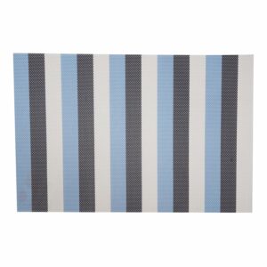 Individual Diseño Franjas Azul, Negro Y Blanco FREE HOME 45 X 30 Cm