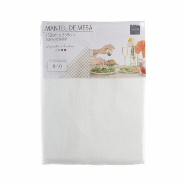 Mantel Rectangular Beige FREE HOME 152 X 259 Cm