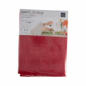 Mantel Rectangular Rojo FREE HOME 152 X 259 Cm