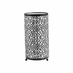 Lámpara De Mesa Tubular Pintada Negro FREE HOME