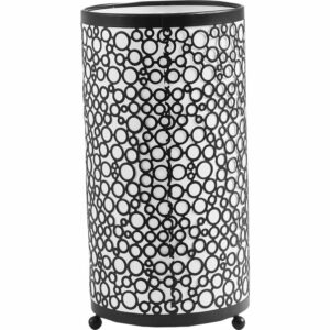 Lámpara De Mesa Tubular Pintada Negro FREE HOME