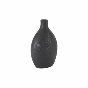 Jarrón Decorativo Negro FREE HOME 12 x 8,5 x 18,5cm