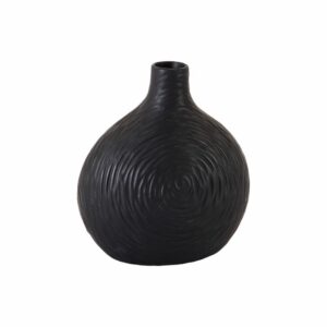Jarrón Decorativo Negro FREE HOME Cerámica
