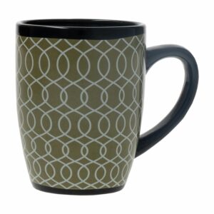 Jarro Círculos Negros-Verdes FREE HOME 10 Onz