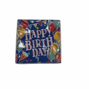 Servilleta Happy Birthday Azul 25X25 DFHO 20 U