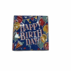 Servilleta Happy Birthday Azul 25X25 DFHO 20 U