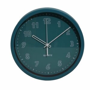 Reloj De Pared Negro Blanco Con Números EASTIME 25.4X4CM