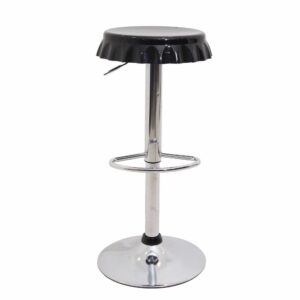 Silla De Bar Negra Tapa Tillo Regulable FREE HOME