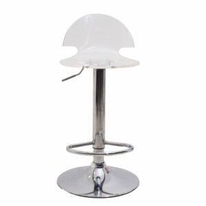 Silla De Bar Bar Cristal Transparente FREE HOME
