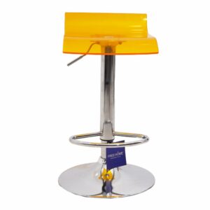 Silla De Bar Bar Cristal Amarillo FREE HOME