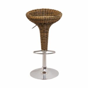 Silla De Bar Ratán Gris FREE HOME