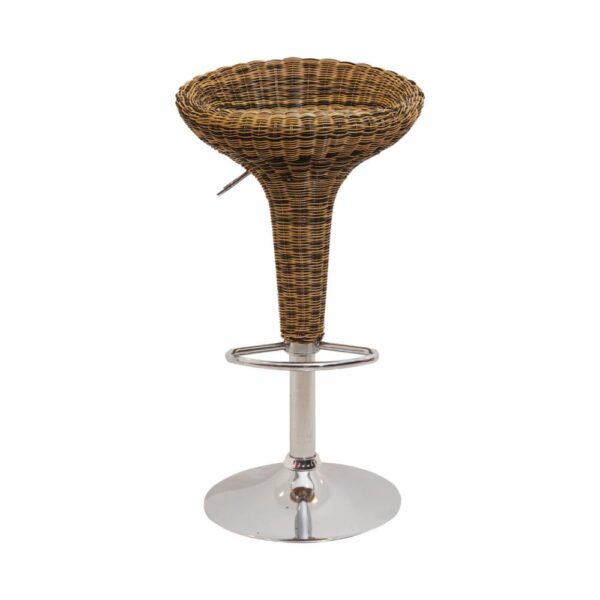 Silla De Bar Ratán Gris FREE HOME