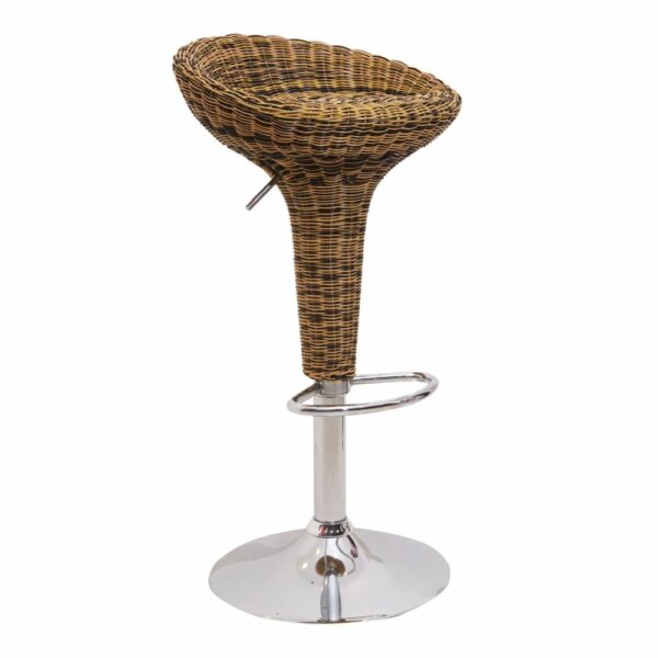 Silla De Bar Ratán Gris FREE HOME - Imagen 2