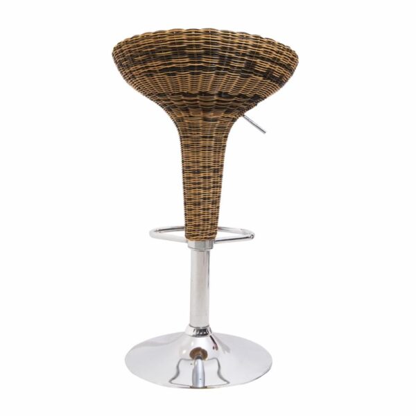 Silla De Bar Ratán Gris FREE HOME - Imagen 4