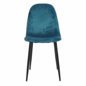 Silla Auxiliar Velvet Turquesa HY Textil y Metal